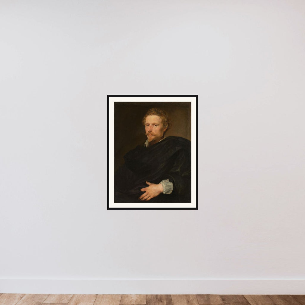 Portrait of a Man framed — shown to scale