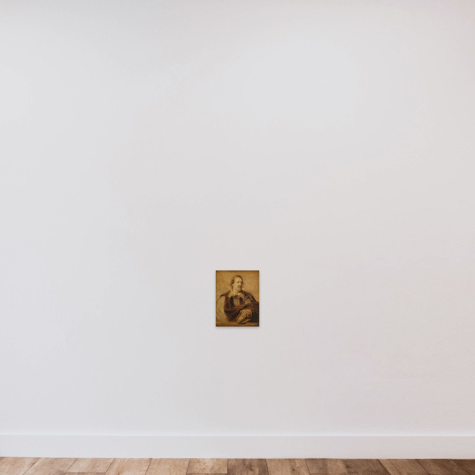 Portrait of Jan Gaspar Gevaerts (1593-1666) unframed — shown to scale