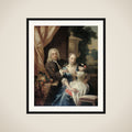 Isaac Parker (1702-1755), his Wife Justina Johanna Ramskrammer (1702-1798) and their Son Willem Alexander (1740-1747) framed