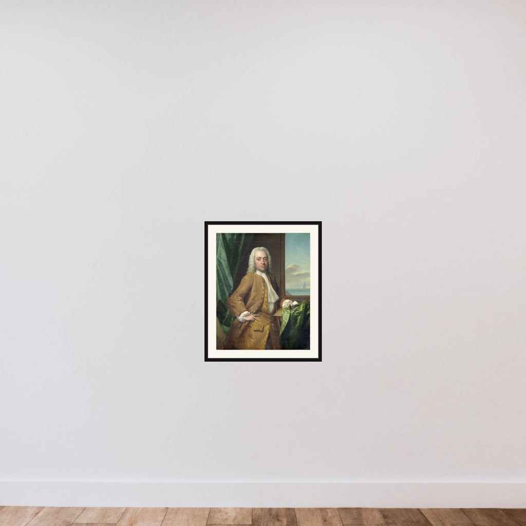 Isaac Parker (1702-55), Merchant of Middelburg framed — shown to scale