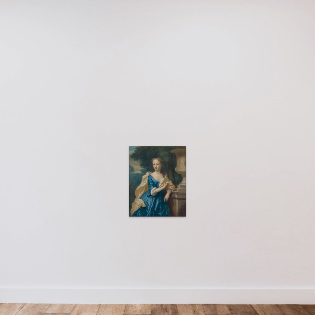 Justina Johanna Ramskrammer (1702-98), Wife of Isaac Parker unframed — shown to scale