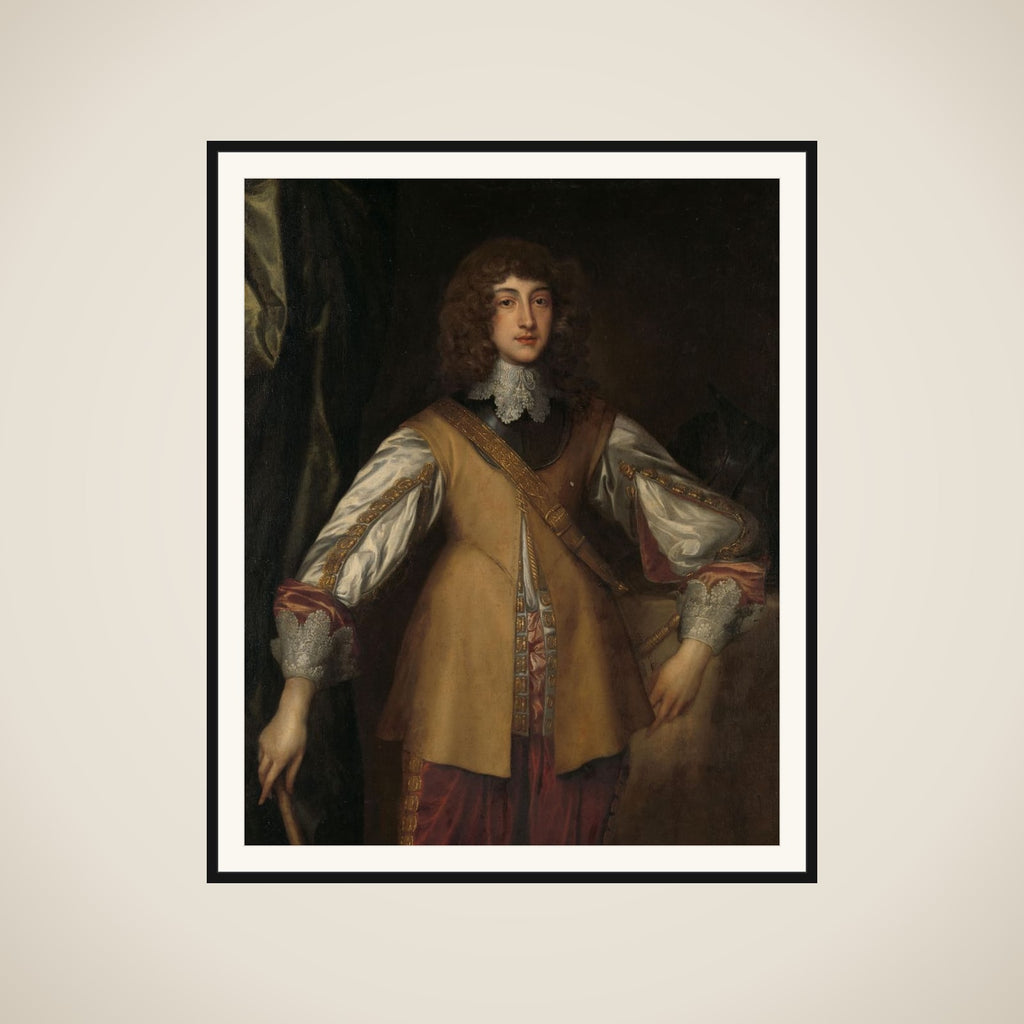 Portrait of Rupert (1619-1682), Prince-Palatine of the Rhine, in Combat Dress framed