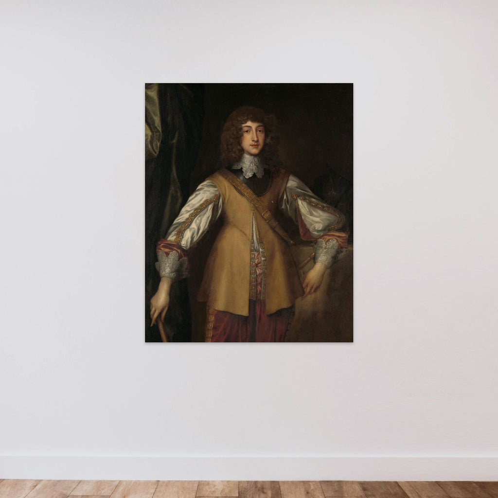 Portrait of Rupert (1619-1682), Prince-Palatine of the Rhine, in Combat Dress unframed — shown to scale