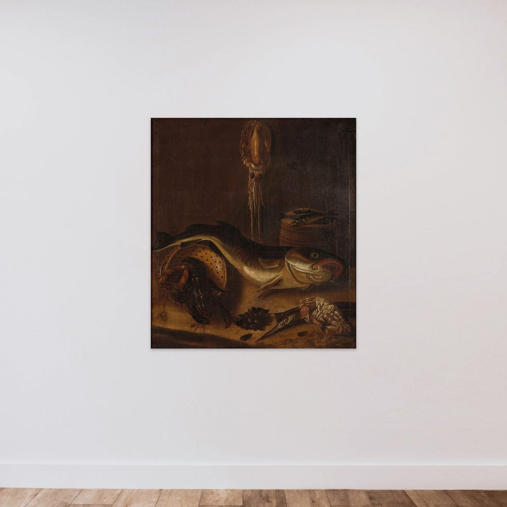 Still Life with Fish unframed — shown to scale