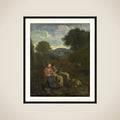 Shepherdess Reading framed