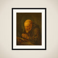 A Hermitin Prayer framed