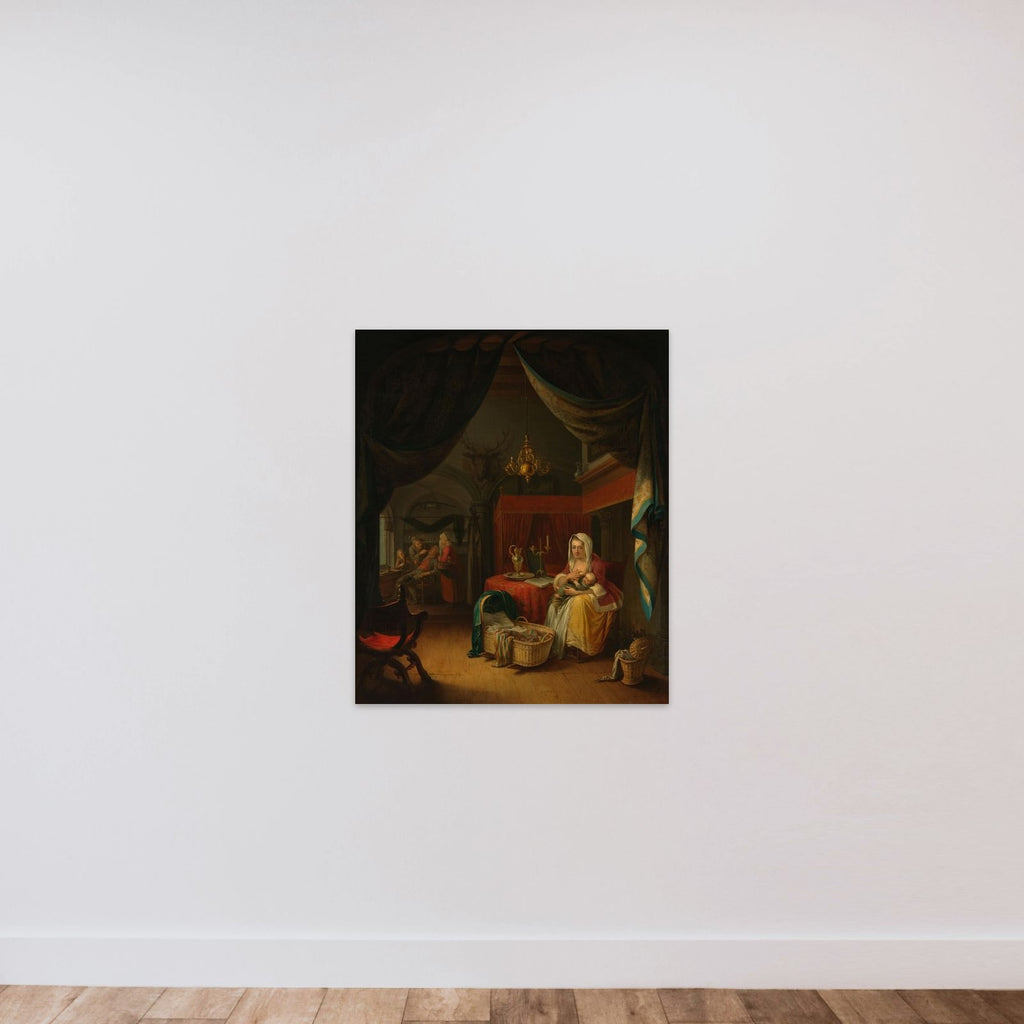 Triptych: Allegory of Art Training unframed — shown to scale