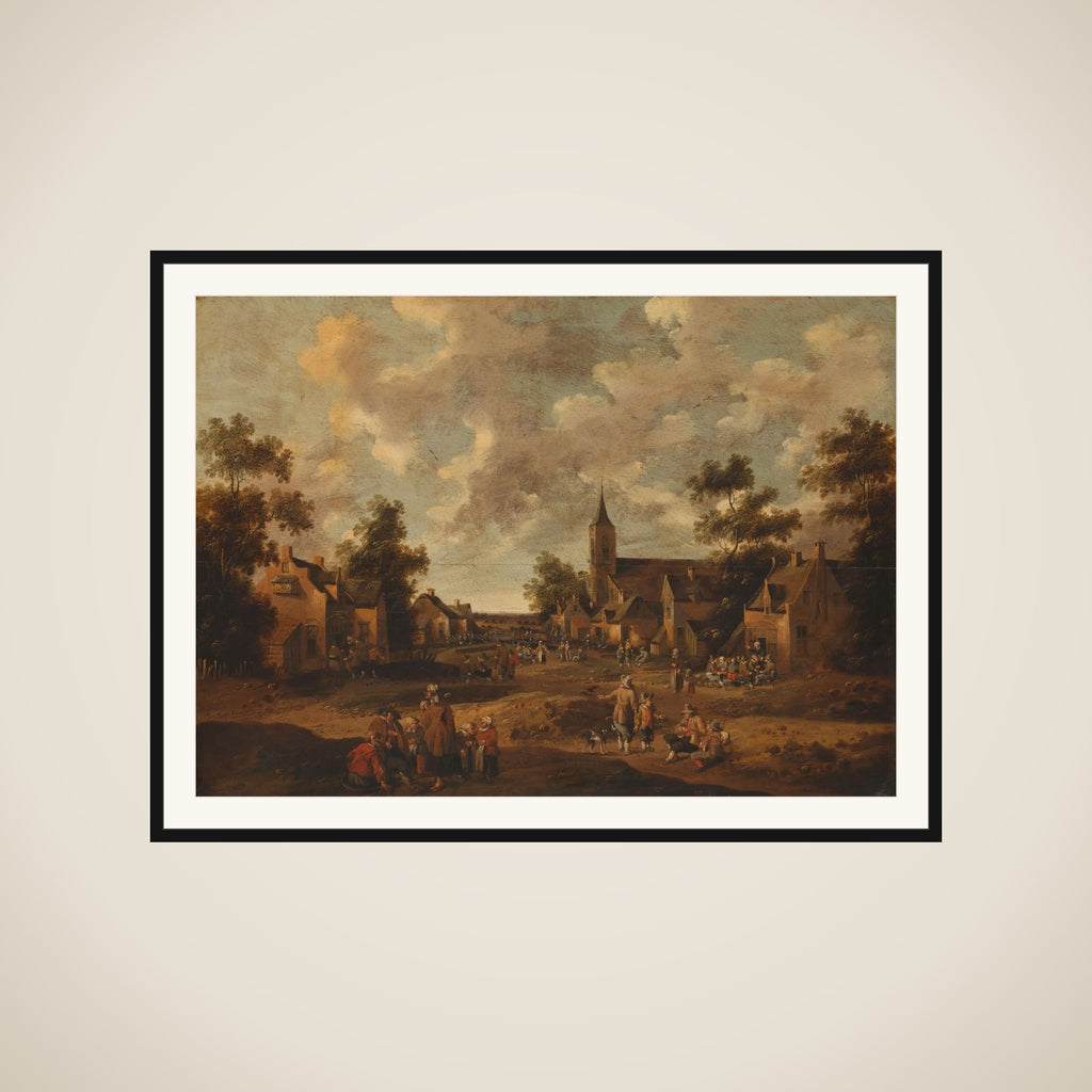 Village Street framed