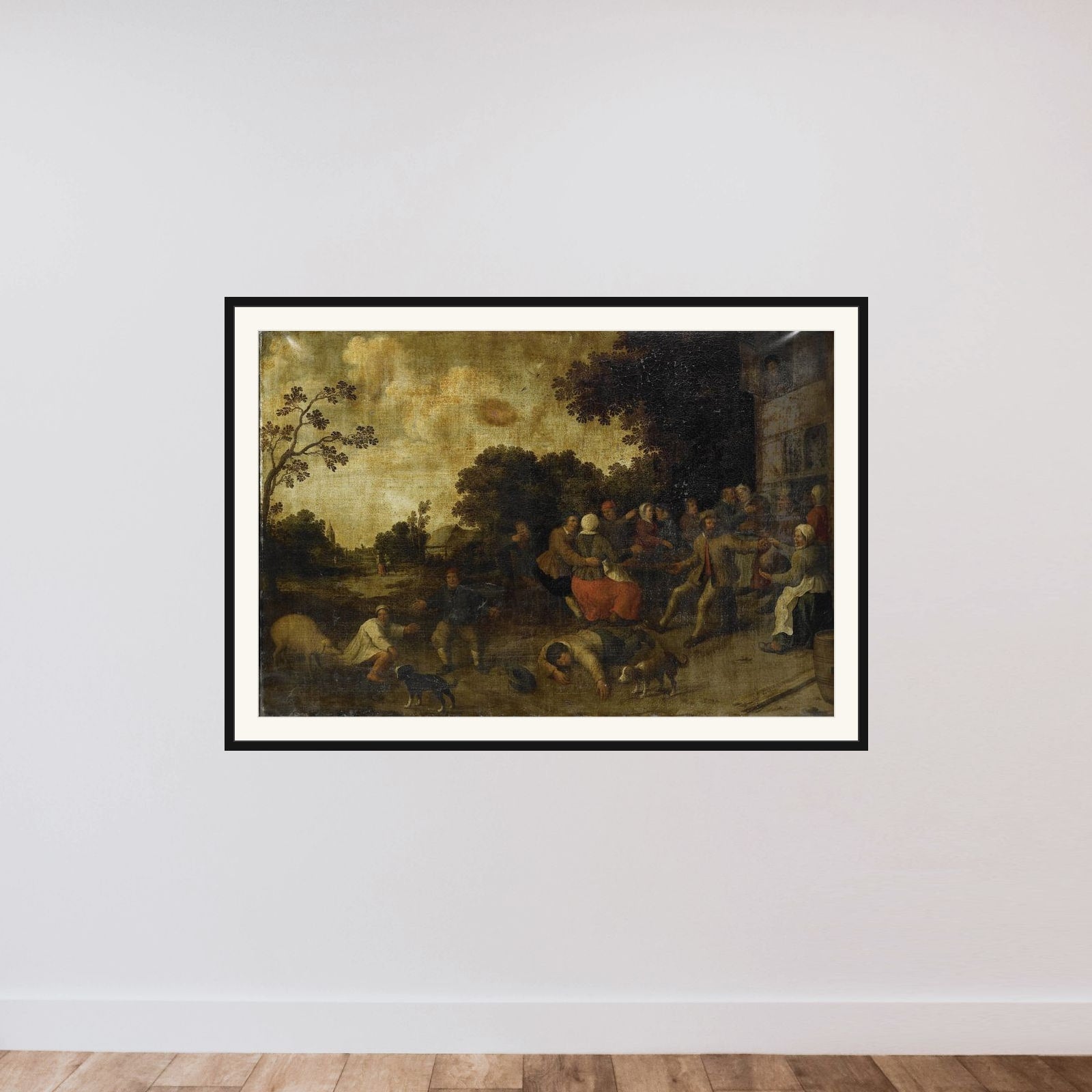 The Prodigal Son framed — shown to scale