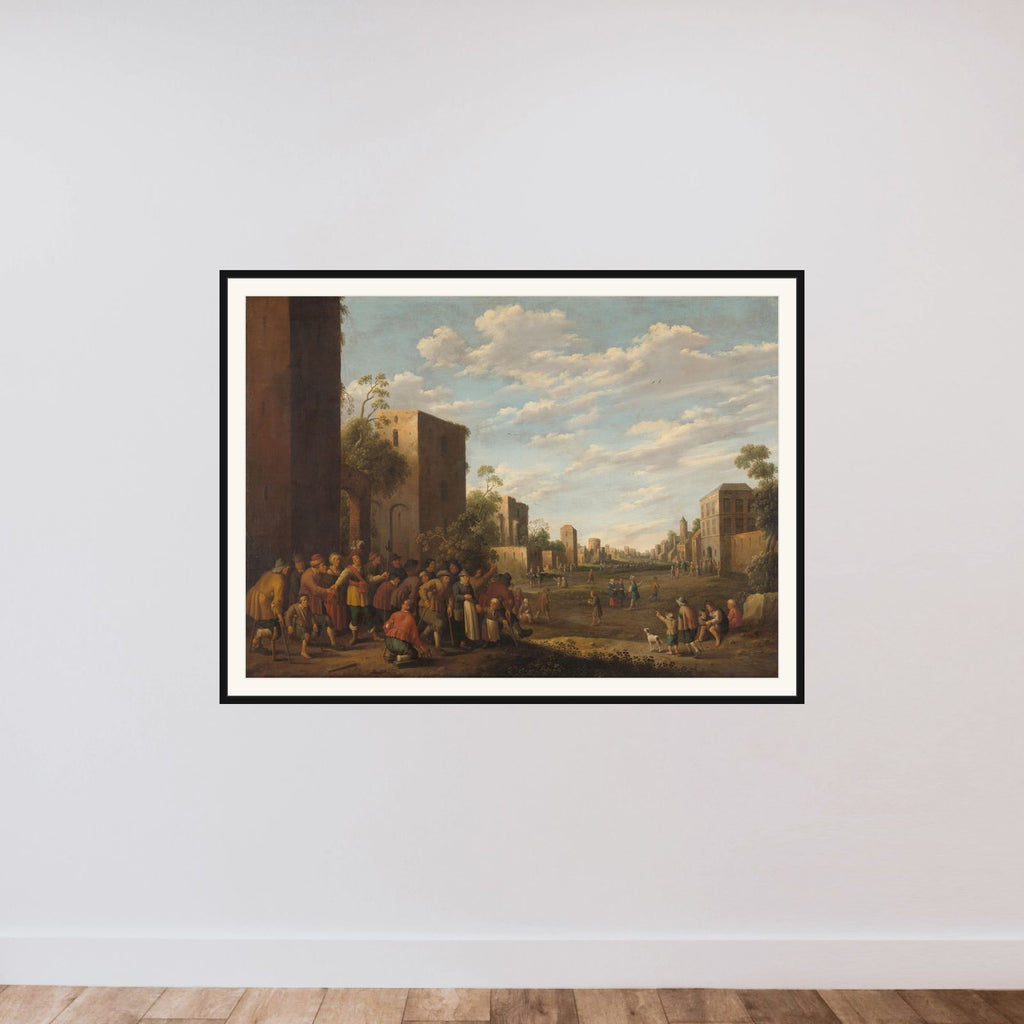 Housing the Poor framed — shown to scale