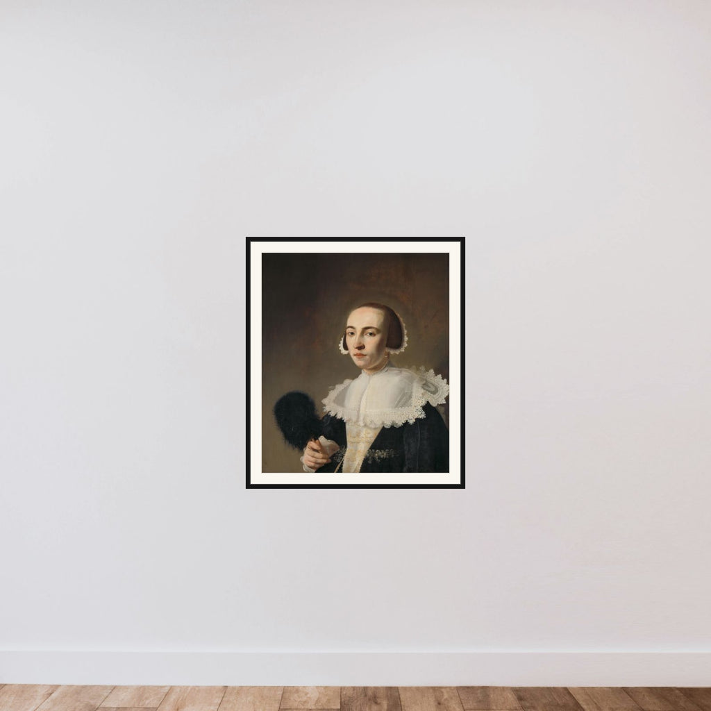 Portrait of a Woman framed — shown to scale