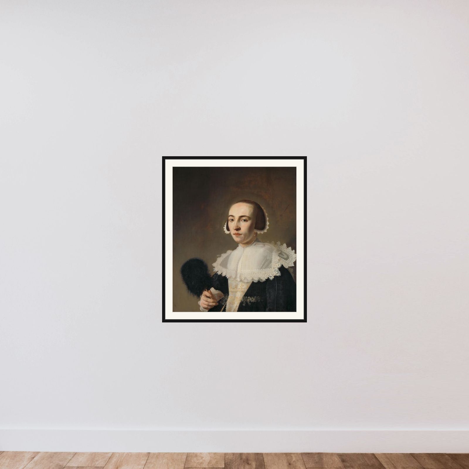 Portrait of a Woman framed — shown to scale