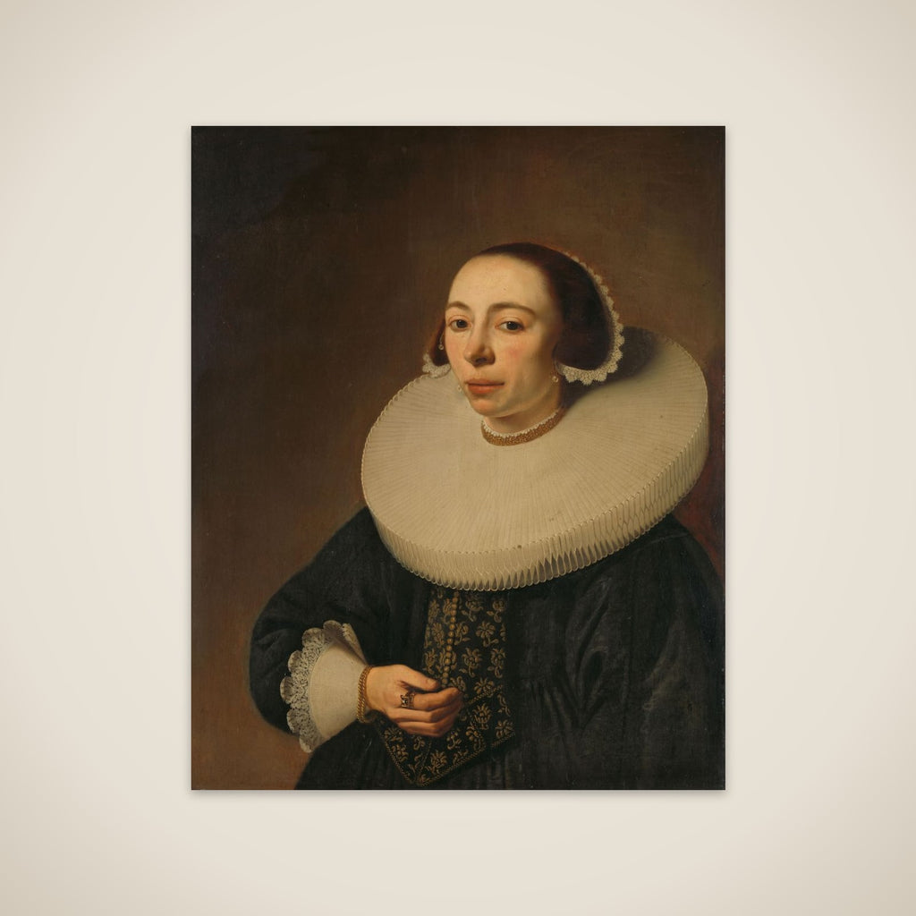 Portrait of a Woman, possibly Helena le Maire (1602 ?-after 1657) unframed print