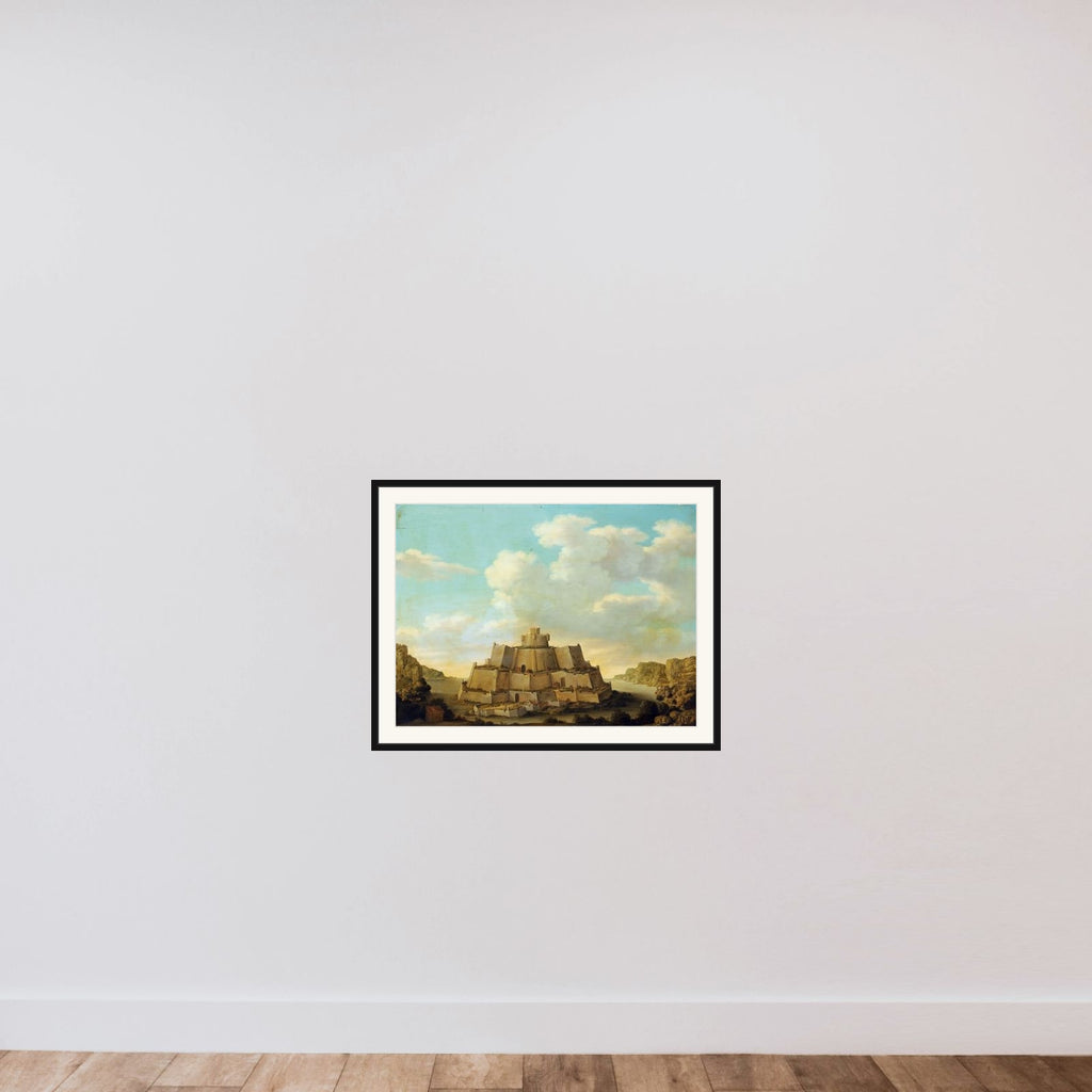 A Fortress framed — shown to scale