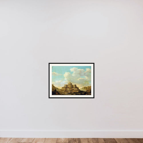 A Fortress framed — shown to scale