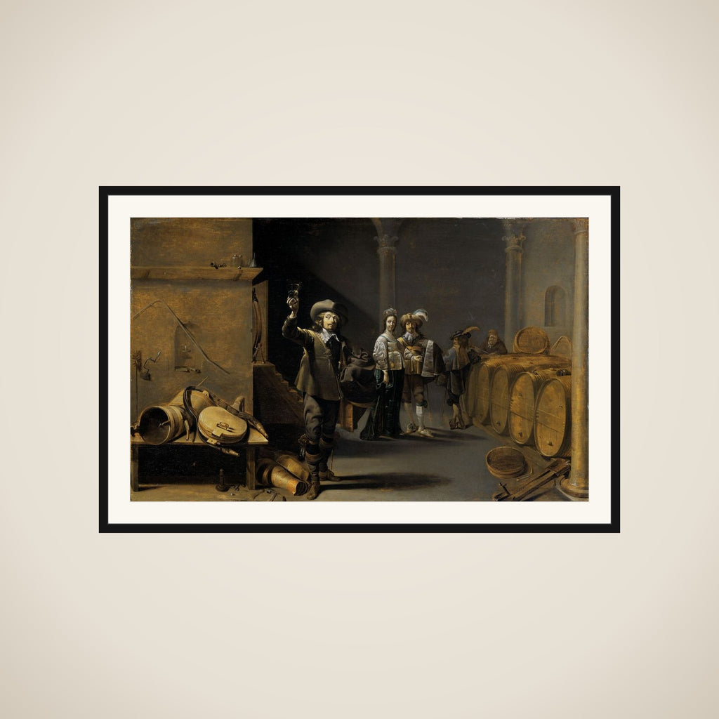 The Wine Connoisseurs framed