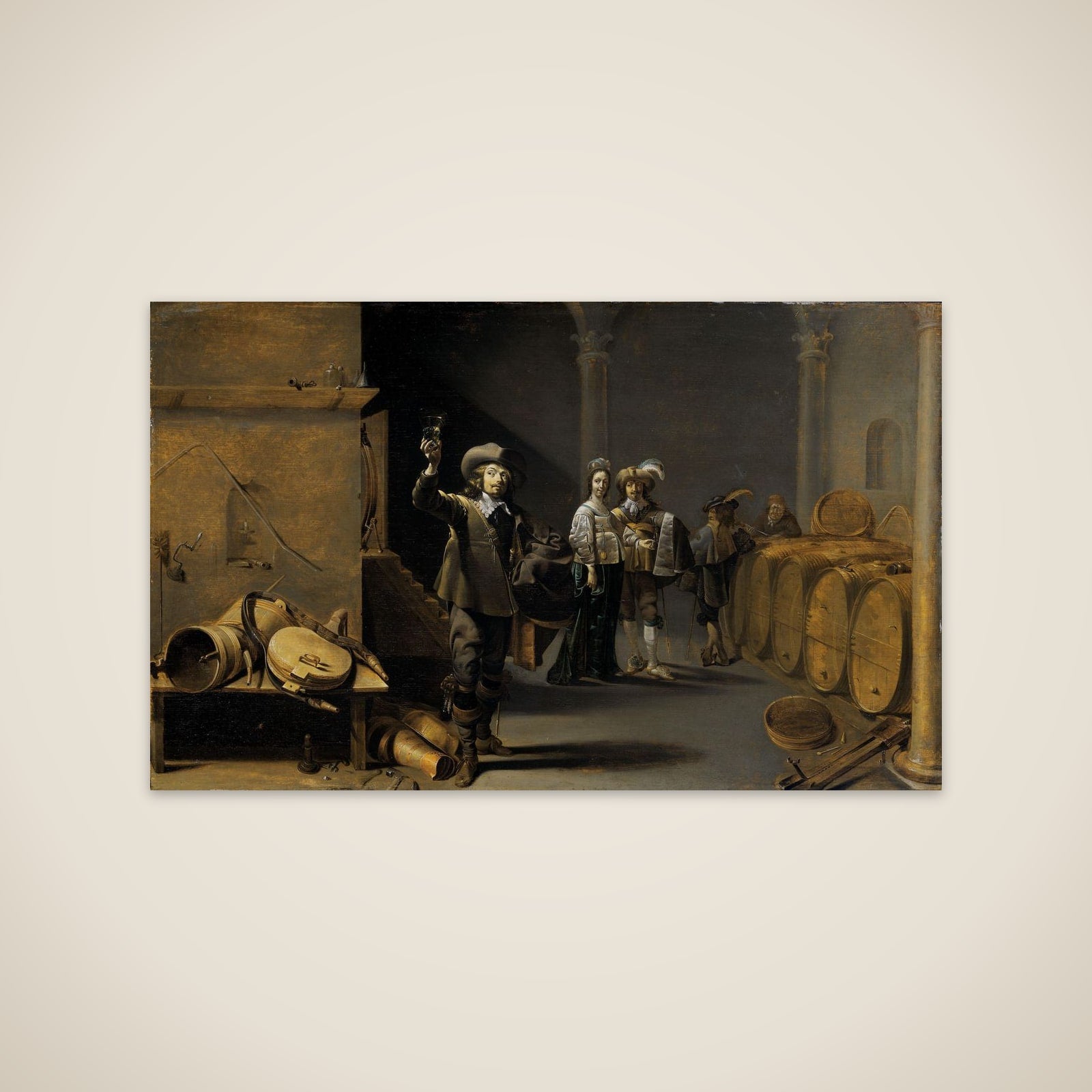 The Wine Connoisseurs unframed print