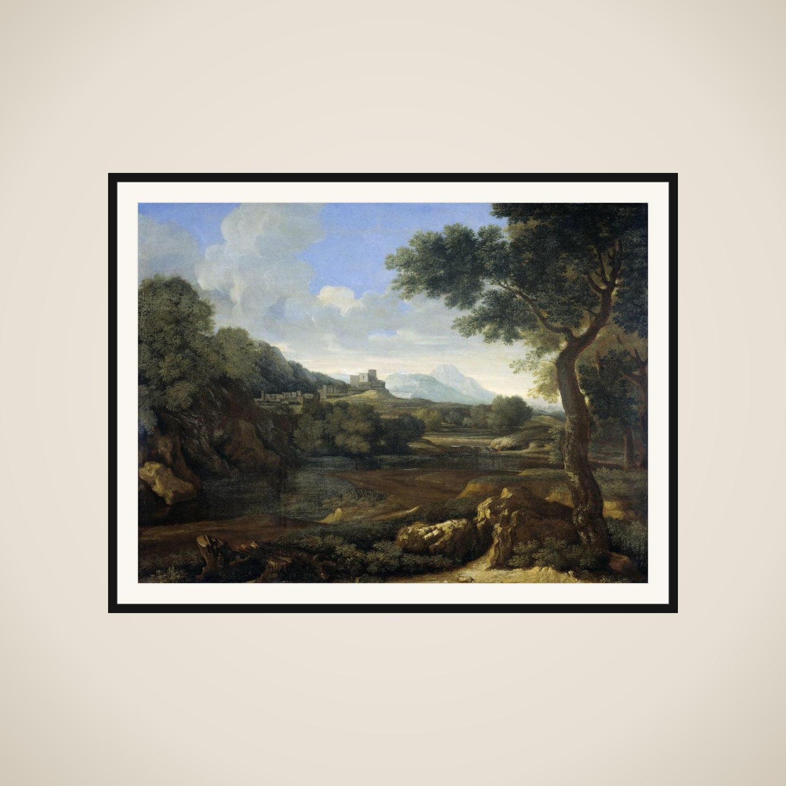 Landscape framed