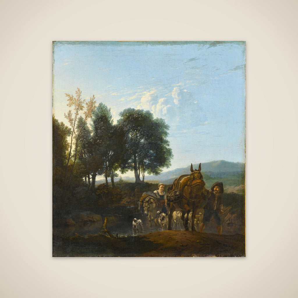 Landscape with Mule Driver unframed print