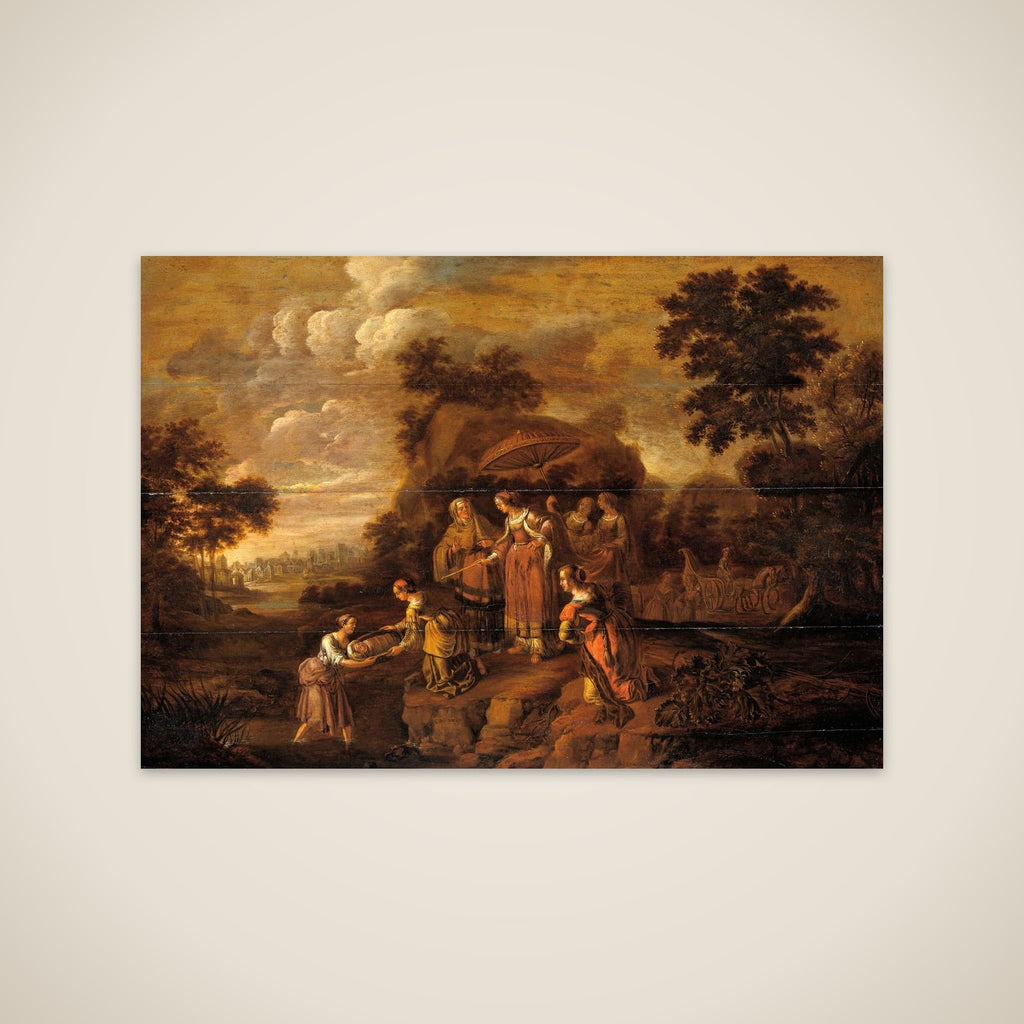 Pharaoh's Daughter Discovers Moses in the Rush Basket unframed print