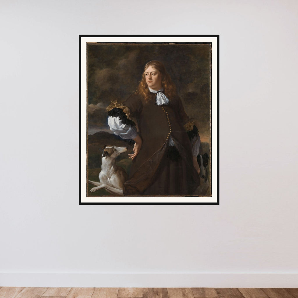 Joan Reynst (1636-95), Lord of Drakenstein and Vuursche, Captain of the Amsterdam Militia in 1672 framed — shown to scale