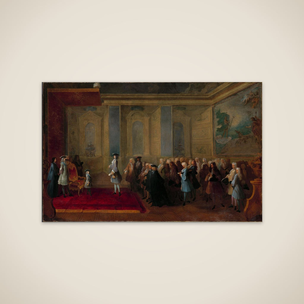 The Reception of Cornelis Hop (1685-1762) as Legate of the States-General at the Court of Louis XV, 24 July 1719 unframed print