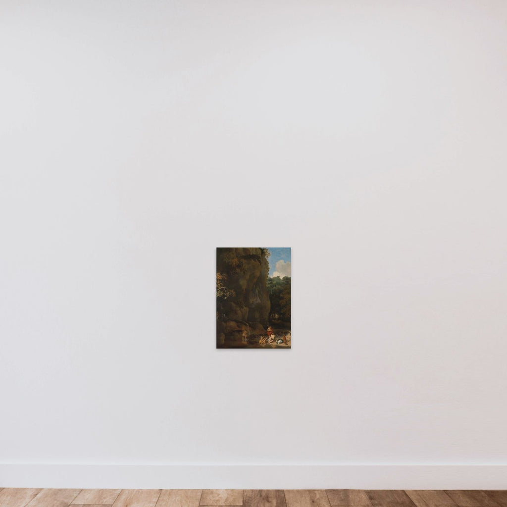 Men Bathing unframed — shown to scale