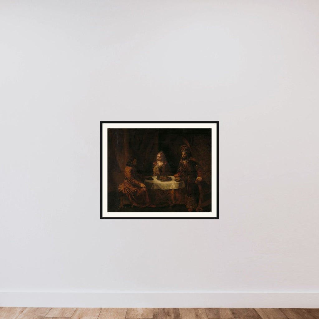 The Wrath of Ahasuerus framed — shown to scale