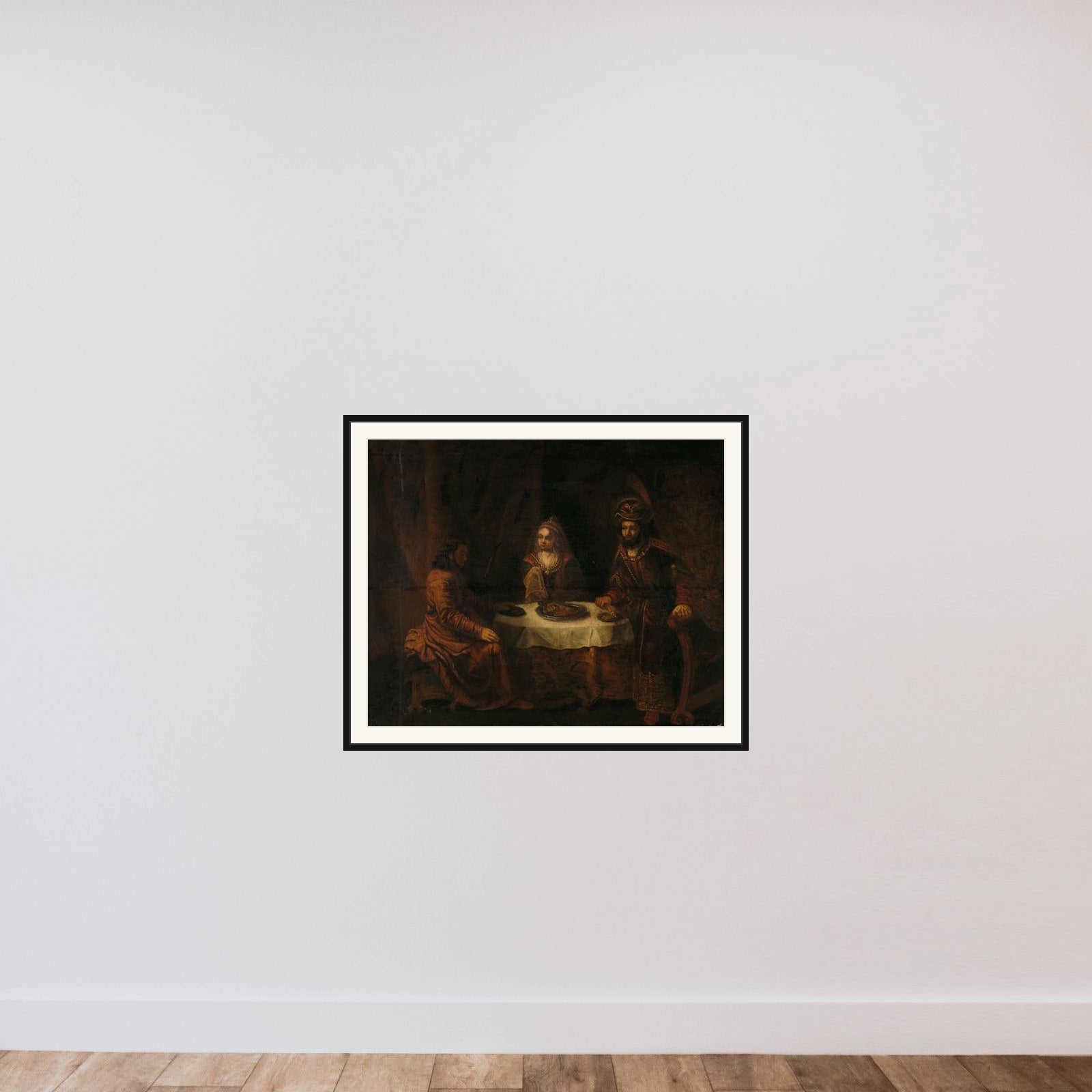 The Wrath of Ahasuerus framed — shown to scale