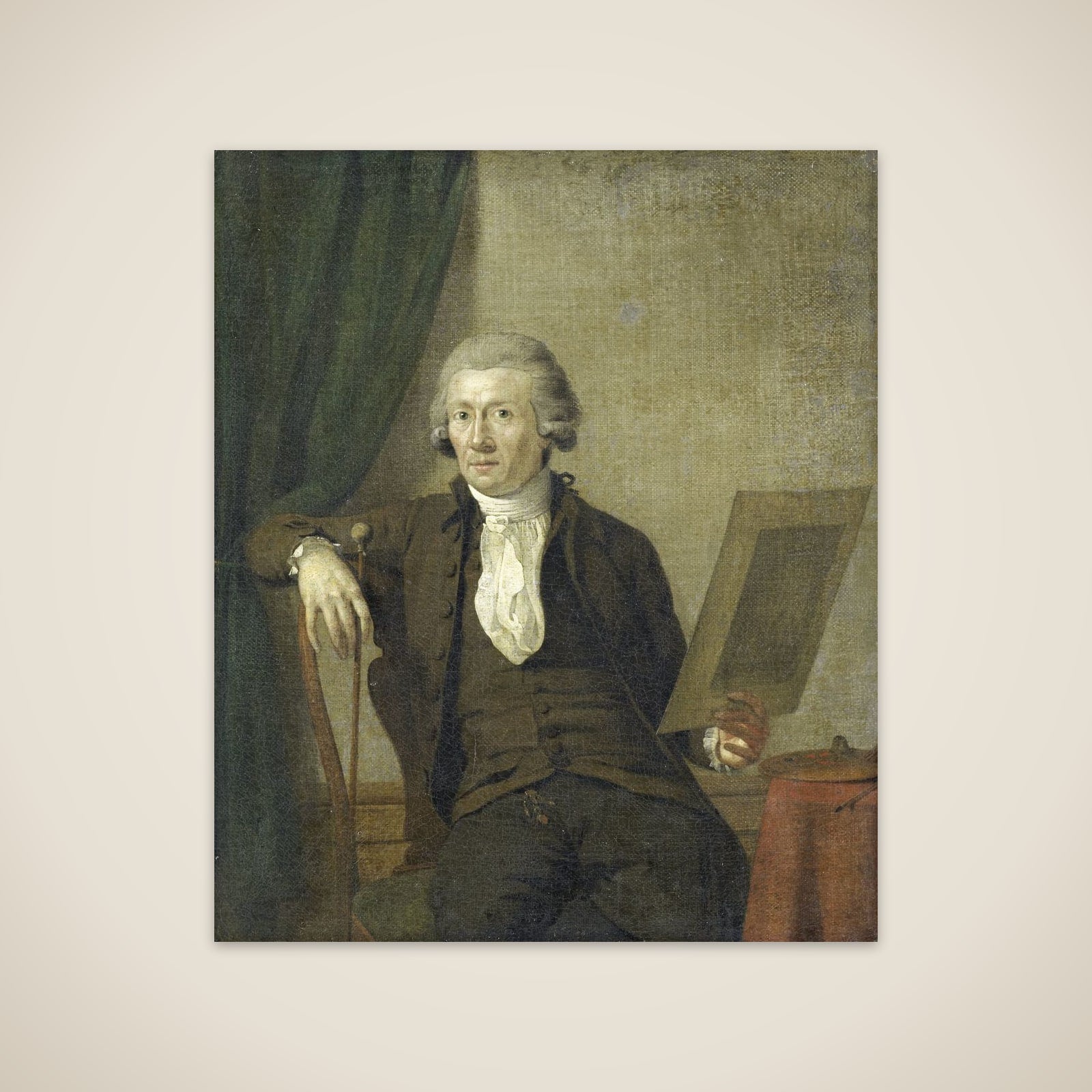Egbert van Drielst (1745-1818), Painter unframed print