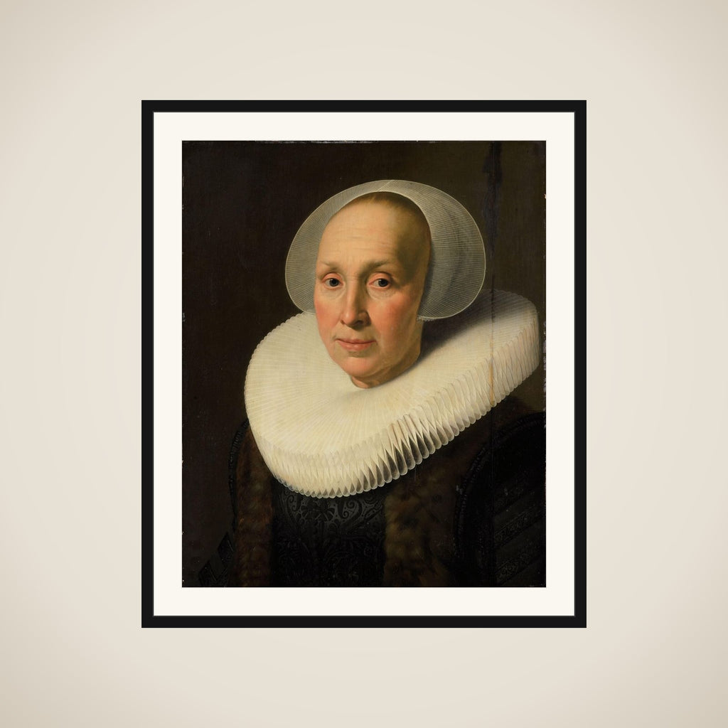 Portrait of a Woman, possibly Margriet Benningh (1565-1641), Second Wife of Pieter Dircksz Hasselaer framed
