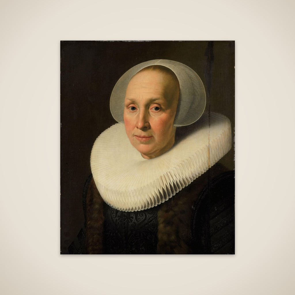 Portrait of a Woman, possibly Margriet Benningh (1565-1641), Second Wife of Pieter Dircksz Hasselaer unframed print