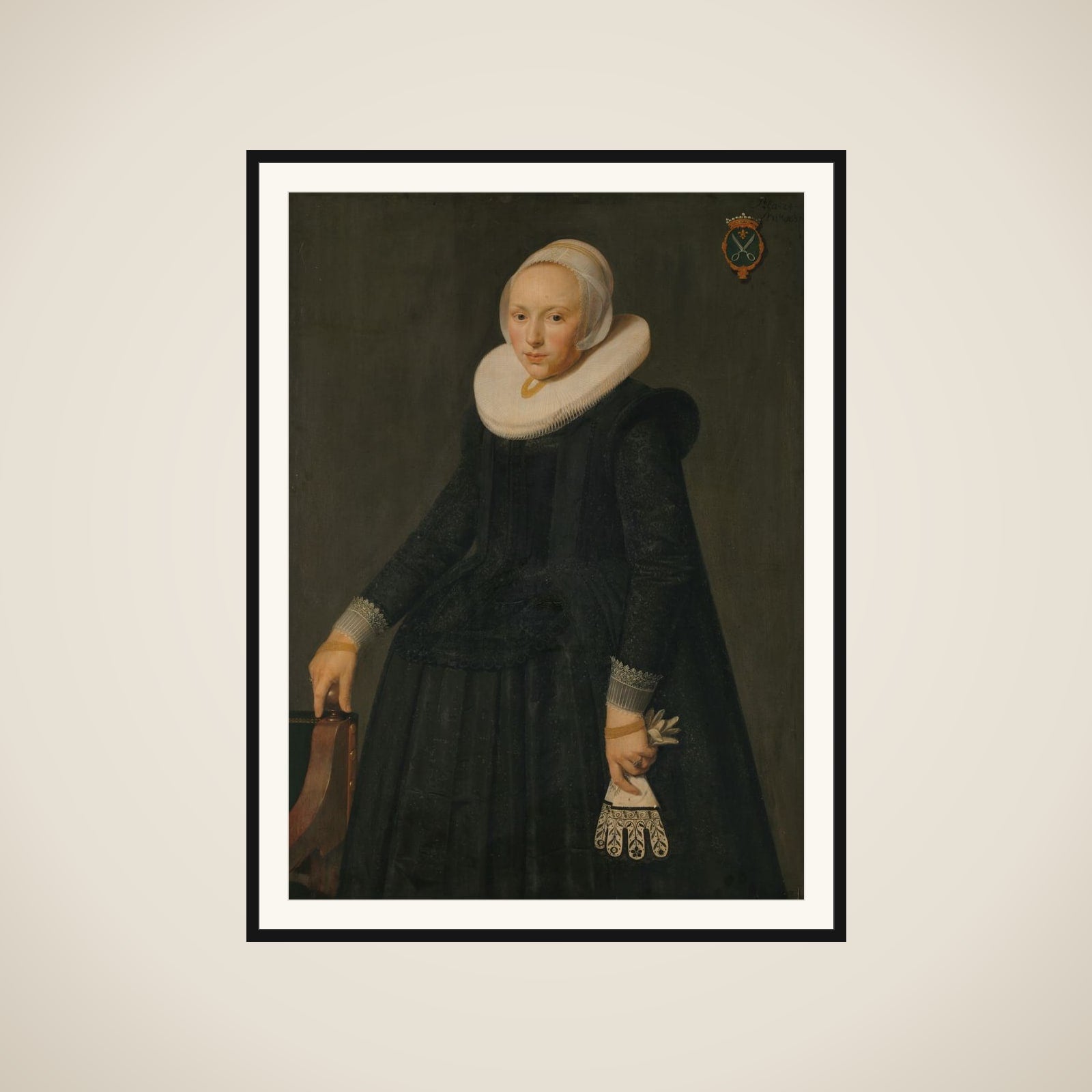 Trijntje Tijsdr van Nooy (b 1607), Wife of Reinier Ottsz Hinloopen framed