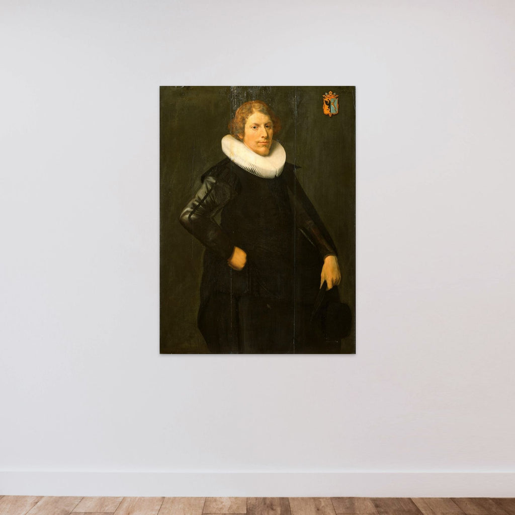Portrait of Gerrit Ottsz Hinlopen (1603/04-1646) unframed — shown to scale