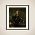 Self Portrait in the Uniform of the Rifles framed