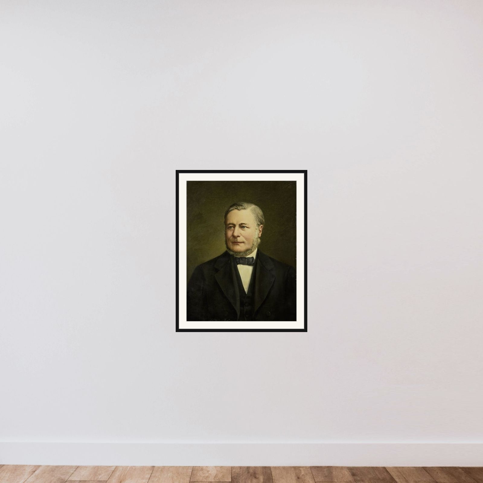 Portrait of Pieter Hendrik van Gelder (1822-1883) framed — shown to scale