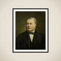 Portrait of Pieter Hendrik van Gelder (1822-1883) framed