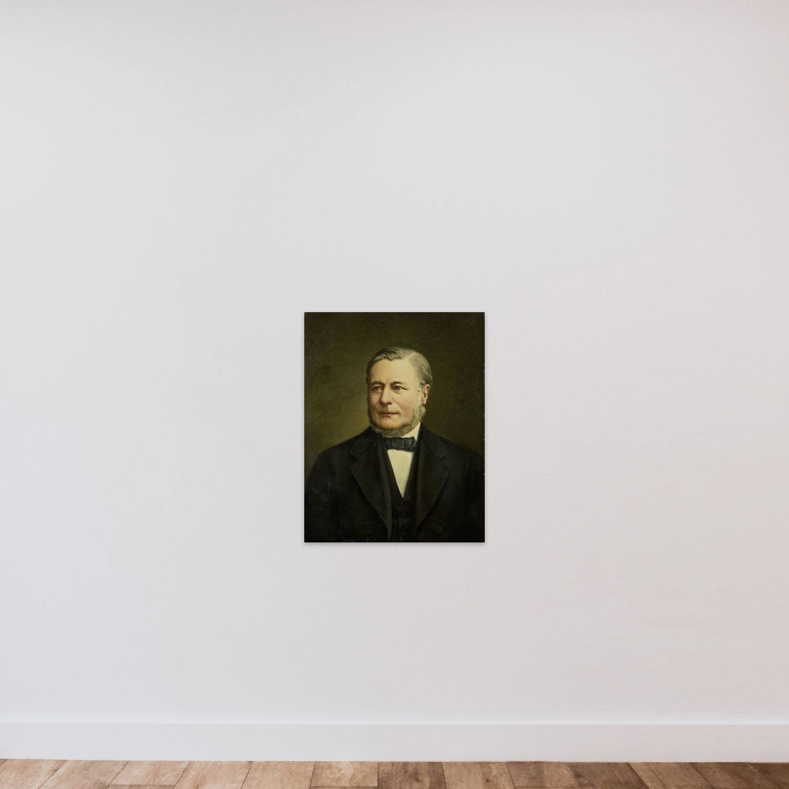Portrait of Pieter Hendrik van Gelder (1822-1883) unframed — shown to scale