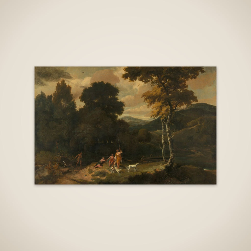 Landscape with Hunters unframed print