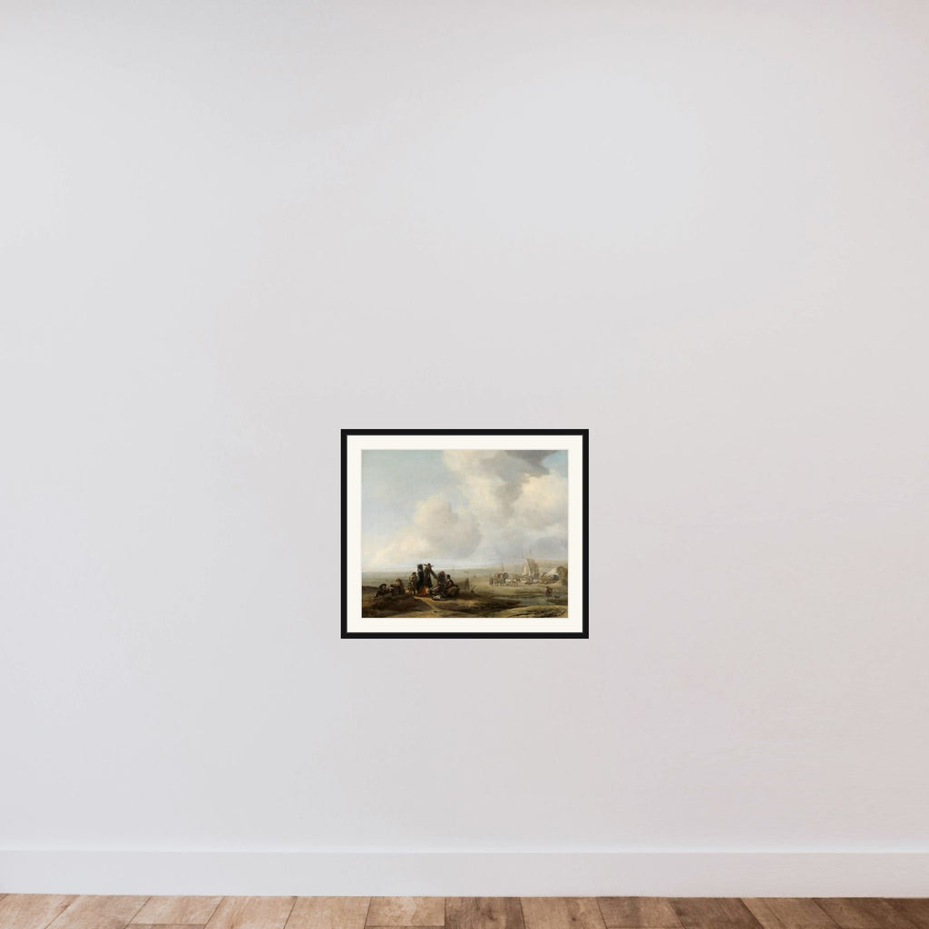 View on the Beach framed — shown to scale