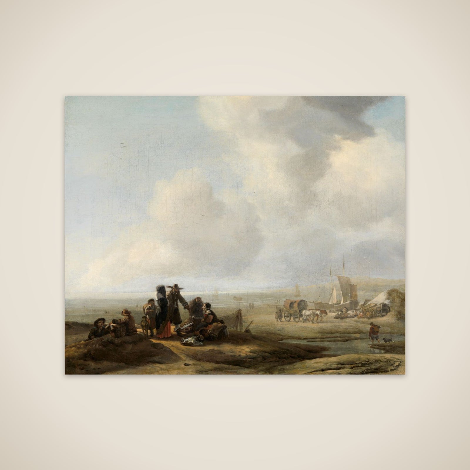 View on the Beach unframed print