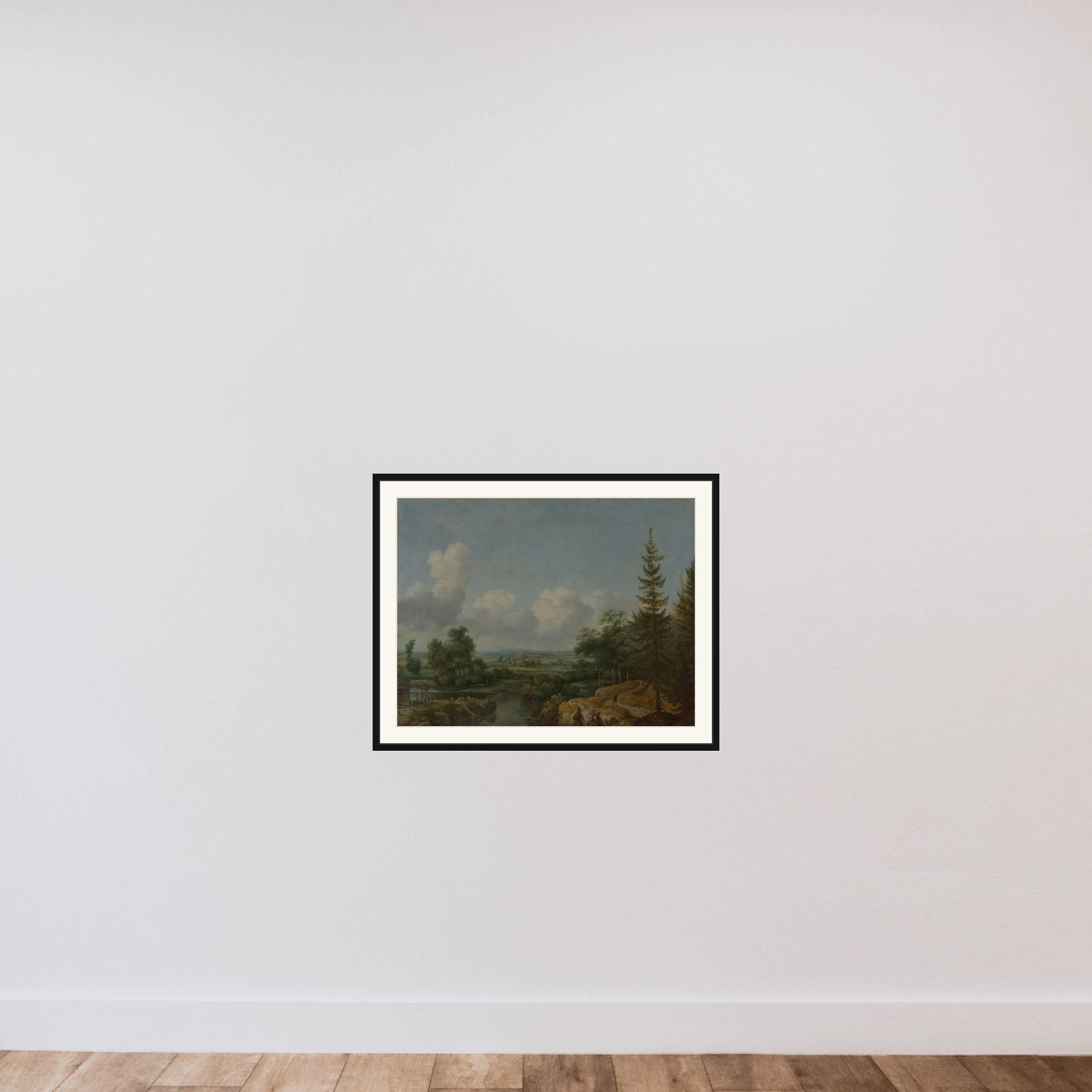 Swedish Landscape framed — shown to scale