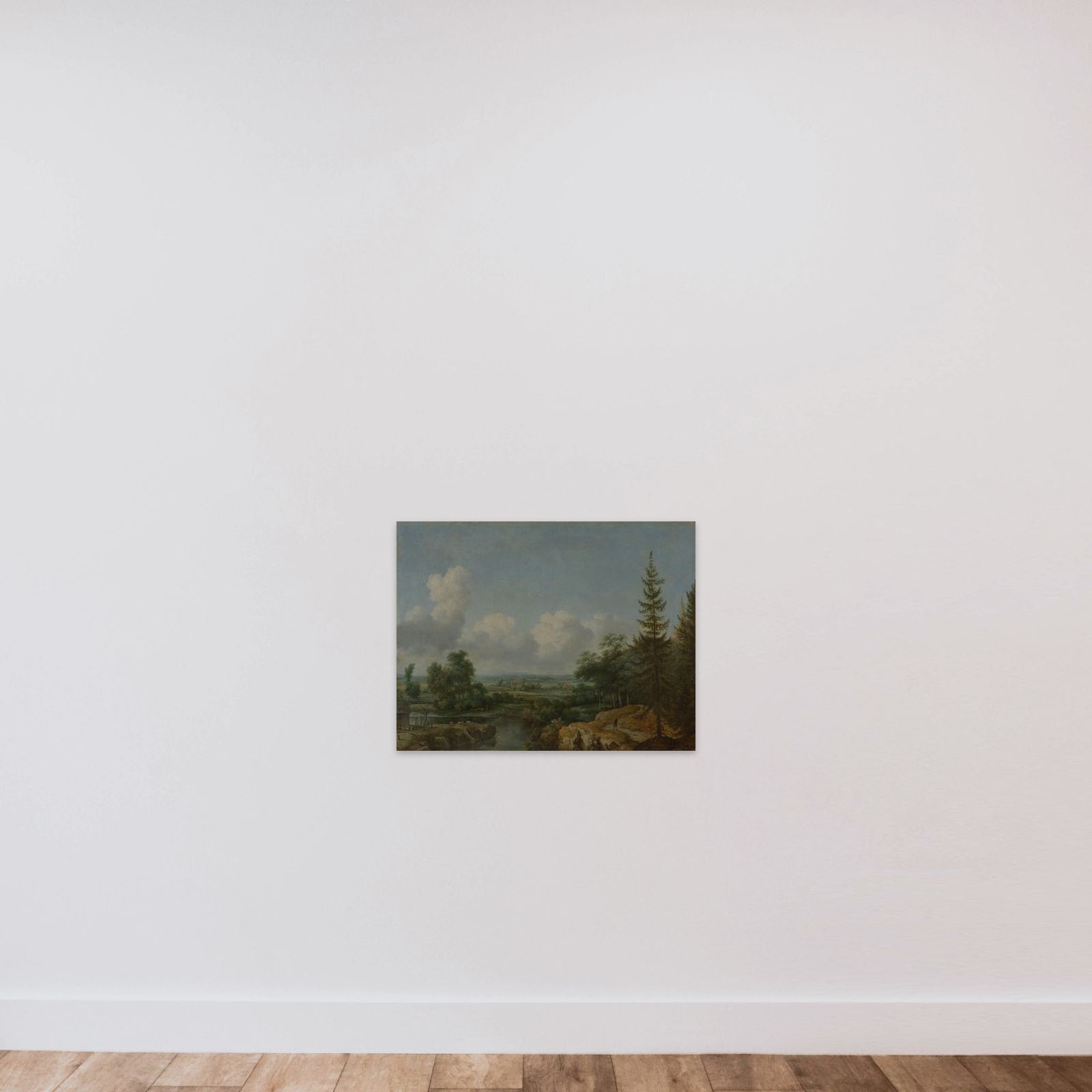 Swedish Landscape unframed — shown to scale