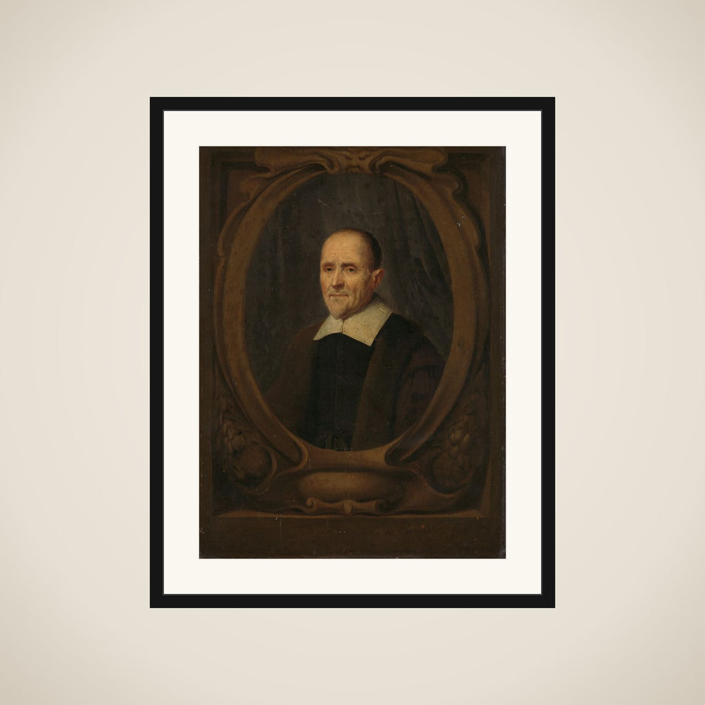 Portrait of Cornelis Fransz Eversdijck (1586-1666) framed