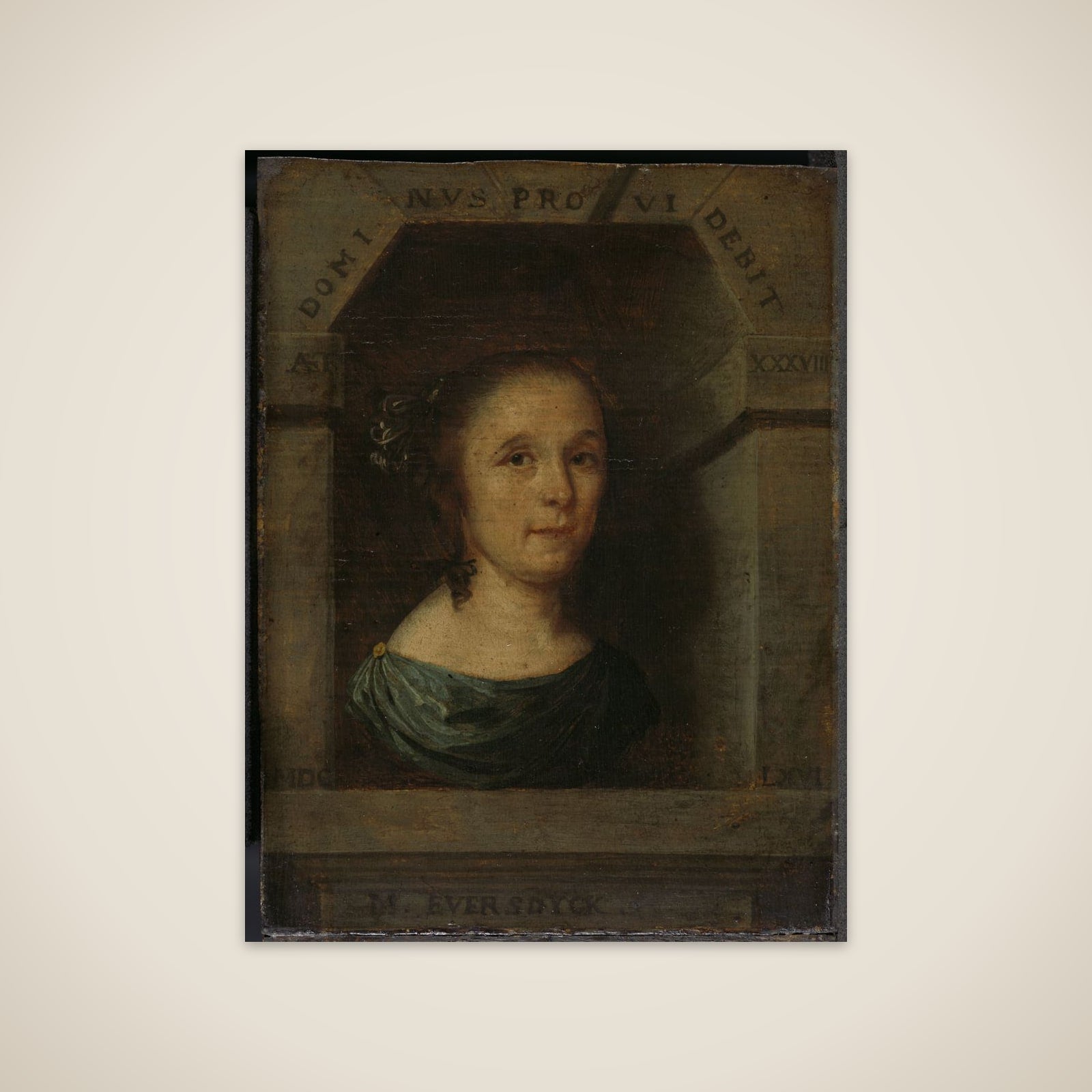 Portrait of Maria Eversdijck (1627/28-1674) unframed print