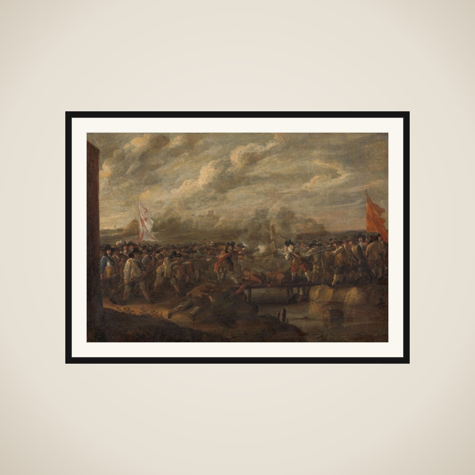 Infantry Skirmish in the Eighty Years War framed