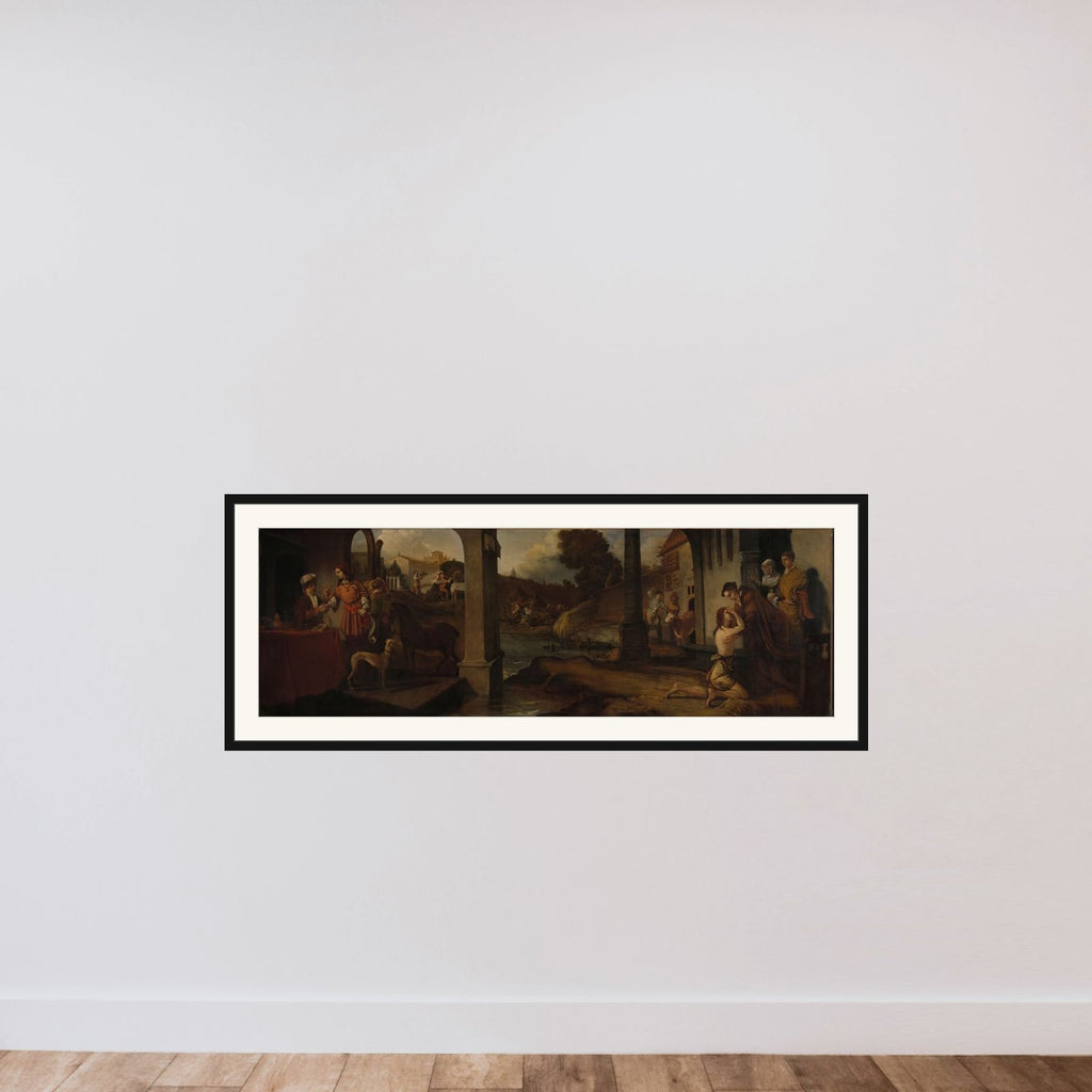 The Prodigal Son framed — shown to scale