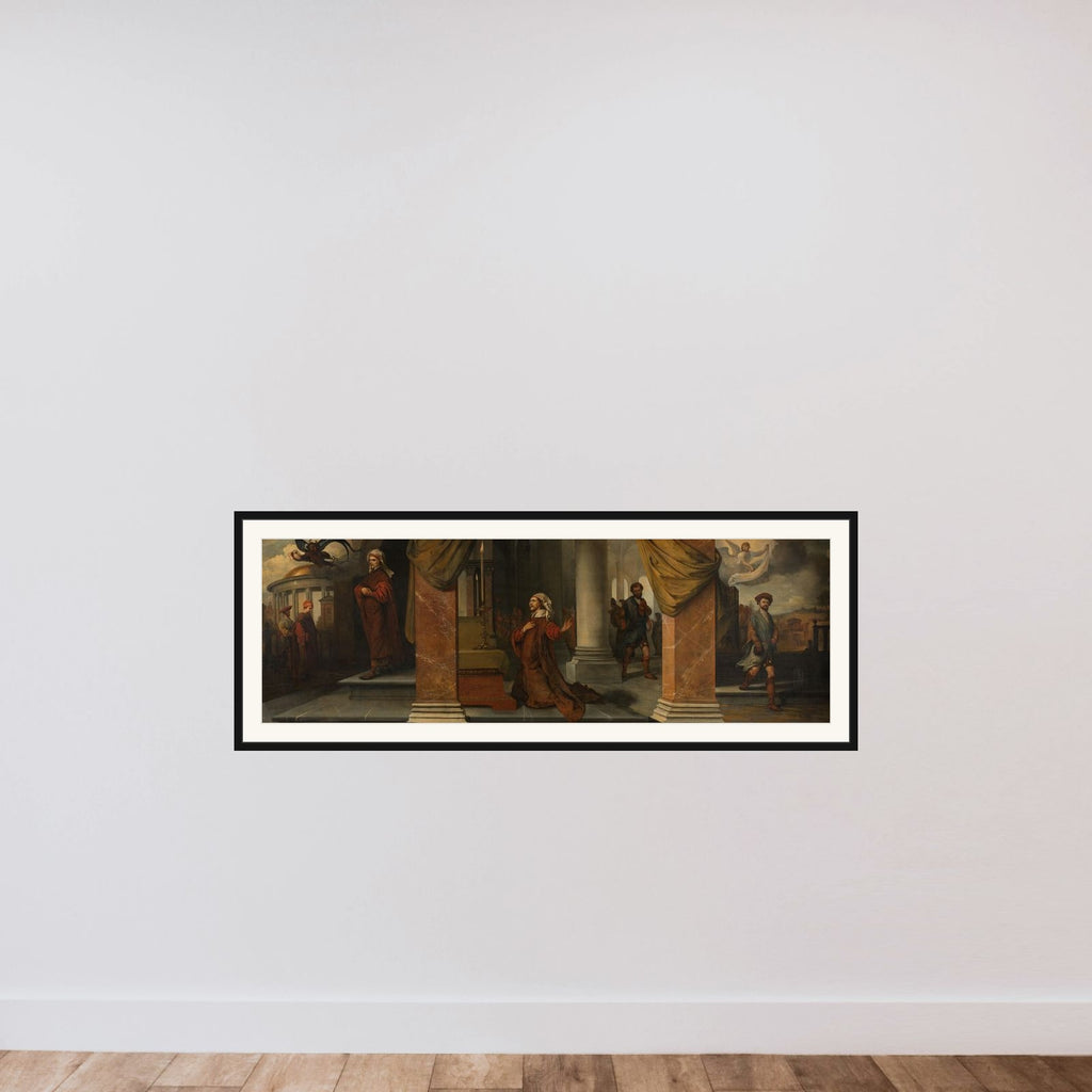 The Pharisee and the Publican framed — shown to scale