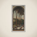 Colonnade giving onto a Park framed