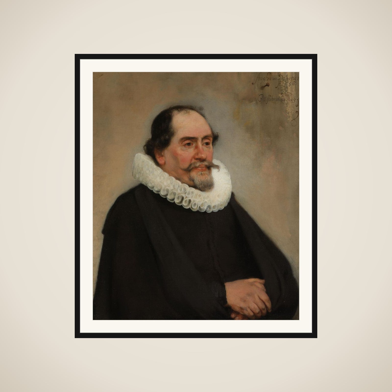 Abraham de Potter (1592-1650). Amsterdam Silk Merchant framed